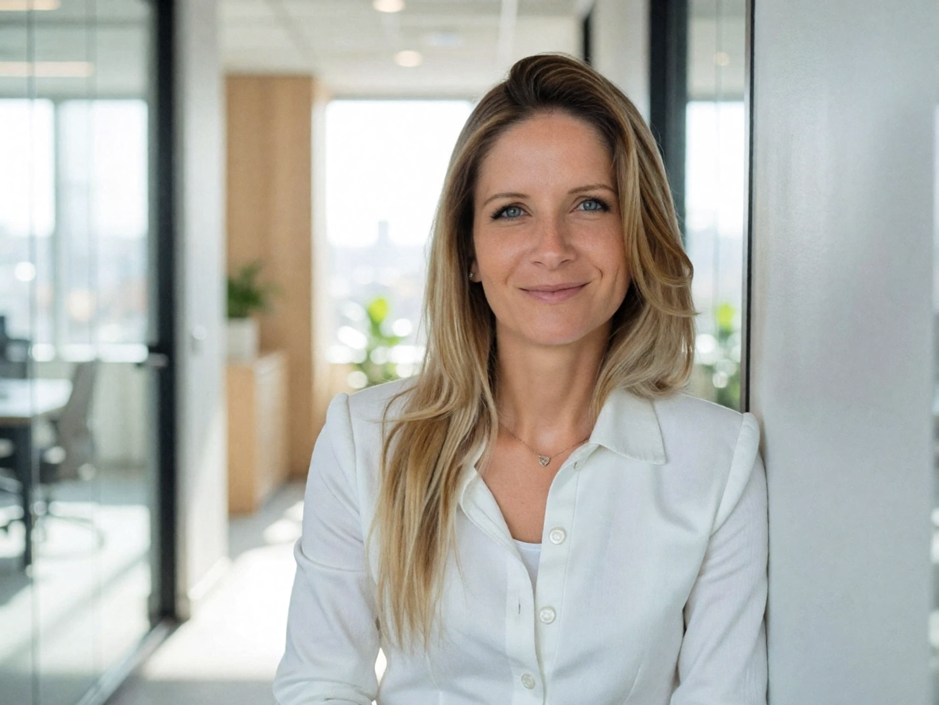 Marie Schönfeld bei der digitalen Arbeit